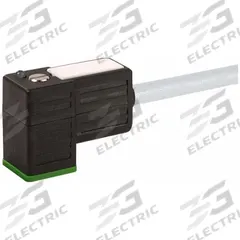 MURRELEKTRONIK Cordset: DIN Form CI Female Right Angle x Bare Wire, 3 m Cable Lg, PVC, Gray, 3 Pins (MPN 7000-94061-2160300). Key specifications — Wire Size: 18 AWG; Brand: MURRELEKTRONIK; Cable Jacket Color: Gray; IP Rating: IP67.