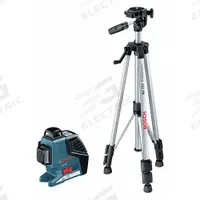 BOSCH Leveling and Alignment Laser: 0 Lines and 0 Dots, Red Beam, 3 Planes, Horizontal/Vertical, AA (MPN GLL3-300 / BT 150). Key specifications — attr935979: AA; attr934757: BOSCH; attr936112: ±1/4 in @ 100 ft; attr936114: Pendulum Self-Leveling; attr935981: Case.