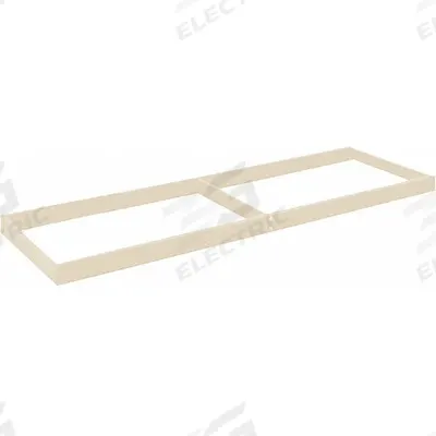 HALLOWELL Boltless Shelf: 48 in x 24 in, 1,400 lb Load Capacity, Tan - Open Deck Shelf Kits for Boltless Shelving
