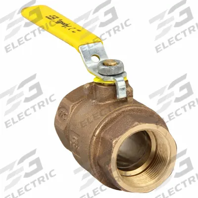 APOLLO Manual Two-Way Ball Valve: 1 1/4 in, Bronze, Straight, FNPT x FNPT, Full Port - Bronze Ball Valves