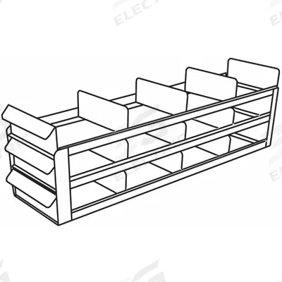 ARGOS TECHNOLOGIES Freezer Sliding Tray Rack: 22 in Overall Lg, 5 1/2 in Overall Wd, Stainless Steel - Cold Storage Racks