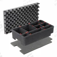 PELICAN Protective Equipment: 33 in x 12 1/4 in, 1/2 in Foam Thick, Steel (U-Pin), 2 Inserts (MPN 1510TPKIT). Key specifications — attr1188295: 1510M; attr1188298: PELICAN; attr1189912: 65CX95.