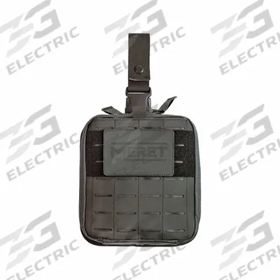 MERET USA Trauma Bag: 8 in L x 8 in W x 2 1/2 in D, Tarpaulin, Black, 0-10 in/21-30 in - Medical Fanny Packs & Slings