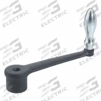 JW WINCO Crank Handle: Cast Iron w/ Revolving Steel Grip, 17 mm Bore Dia, 200 mm Handle Lg (MPN 17MC19/D). Key specifications — Brand: JW WINCO.