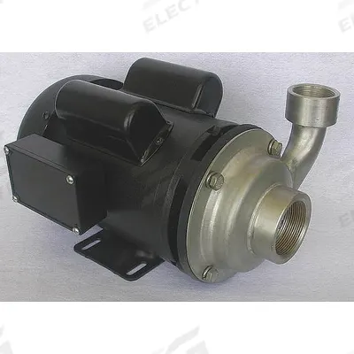 Dayton Centrifugal Pump: 304 Stainless Steel, 1 1/2 hp Horsepower (Max), Single Phase - Stainless Steel Housing Chemical-Resistant Centrifugal Pumps