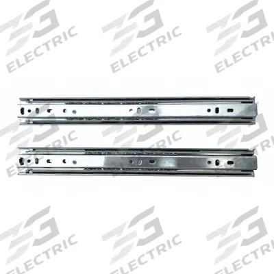 FLEXCART Drawer Slide: Ball Bearings, Side, Full Extension, 12 in Closed Lg - Ball Bearing Drawer Slides
