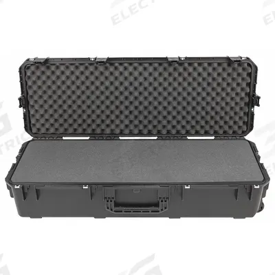 SKB Protective Case: 14 1/2 in x 44 1/2 in x 10 in, Solid, Black, 2 Wheels - Standard Long Cases