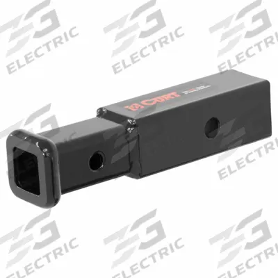 CURT Hitch Receiver Tube Adapter: 4 in Overall Lg, 2 in Overall Wd, 2 in Ht - Fleet and Vehicle Maintenance