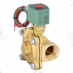 REDHAT Solenoid Valve: 2-Way, Normally Closed, 1 in Pipe Size, 110V AC/120V AC, Watertight, FKM Seal (MPN 8210G004V). Key specifications — Pipe Size: 1 in; Voltage: 110V AC; Brand: REDHAT; Coil Enclosure: Watertight.