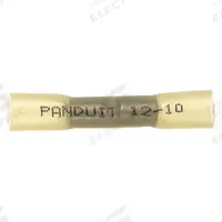 PANDUIT Butt Splice Connector: Yellow, Heat Shrink, For Wire Size 12 AWG – 10 AWG, 600 V (MPN BSH10-E). Key specifications — Brand: PANDUIT.
