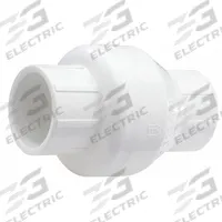 NDS Swing Check Valve: Swing, Inline Valve Body, 3/4 in Pipe Size, IPS x IPS, PVC, 14°F to 140°F (MPN 1520-07). Key specifications — Brand: NDS.