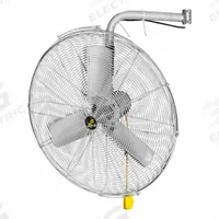 JAN FAN Mounted Fan: 24 in Blade Dia, 115 V, 1/4 hp Motor HP, Ceiling/Floor/Wall Mount, Bracket (MPN JF-BMF24-DCS-S). Key specifications — Brand: JAN FAN; Voltage: 115 V; Number of Speeds: 2; Fan Mounting Location: Floor; Oscillation: Non-Oscillating; Mounting Type: Bracket.