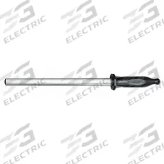MERCER CUTLERY Sharpening Steel: Steel, 12 in Overall Lg, Polypropylene, Black (MPN M15912). Key specifications — Product Type: Diamond Sharpener; Sharpening Material: Steel; NSF Certified: No; Brand: MERCER CUTLERY; Handle Color: Black; Handle Material: Polypropylene; Swivel: No.