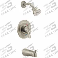 CLEVELAND FAUCET GROUP Shower Faucet: Cornerstone™, 1.75 gpm Fixed Showerhead Flow Rate, Nickel (MPN 40311CBNGR). Key specifications — Series: Cornerstone™; Showerhead Spray Patterns: Single.