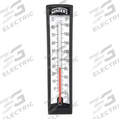 WINTERS Industrial Glass Thermometer: 20°F to 180°F /-5°C to 80°C, +/-2% Accuracy, 1.837 in Stem Lg (MPN TAS141LF.). Key specifications — Thermometer Thread Type: NPT; Accuracy: +/-2%; Brand: WINTERS.