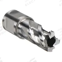 APPROVED VENDOR Annular Cutter: 7/16 in Cutter Dia, 1 in Max Cutting Dp, Bright, High Speed Steel (MPN 4TGY9). Key specifications — attr253884: No; attr253885: Bright; attr253886: High Speed Steel; attr253887: Weldon Flat; attr253888: Fractional Inch; attr277149: APPROVED VENDOR.