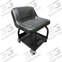 Mechanic Seat: Heavy-Duty, Fixed, 440 lb Max Load Capacity (MPN HRS3NM). Key specifications — Frame Material: Steel; Seat Adjustability: Fixed; Duty Rating: Heavy-Duty; Dimensions: 17 in x 15 in x 15 in; Brand: WHITESIDE.