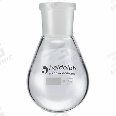 HEIDOLPH Rotary Evaporator Glassware: 100 mL, Colorless, Round - Glass Boiling Flasks