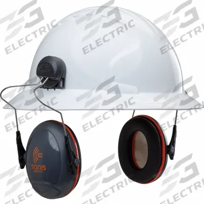 PIP Passive Earmuff: Hard Hat-Mounted Earmuff, 24 dB NRR, Foldable, Dielectric - Hard Hat-Mounted Earmuffs