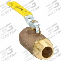 APOLLO Manual Two-Way Ball Valve: 1 in, Bronze, Straight, FNPT x MNPT, 600 psi Max. Pressure (CWP) (MPN 7080501). Key specifications — Brand: APOLLO; Handle: Lever.