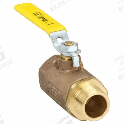 APOLLO Manual Two-Way Ball Valve: 1 in, Bronze, Straight, FNPT x MNPT - Bronze Ball Valves
