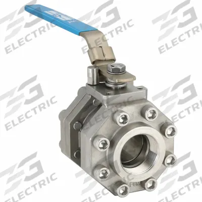 MILWAUKEE VALVE Manual Two-Way Ball Valve: 2 in, Stainless Steel, Straight, FNPT x FNPT - Vented Ball Stainless Steel Ball Valves