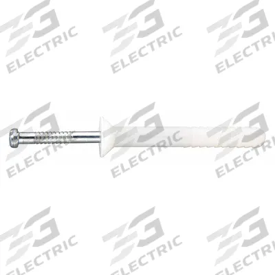 DEWALT Hammer Drive Pin Anchor: 1/4 in Dia, 2 in Overall Lg, Flat, Nylon, Plain - Nylon Removable Nail Drive Anchors