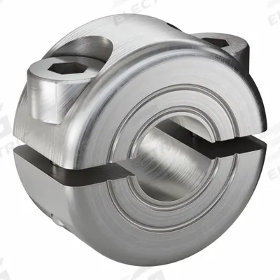 RULAND MANUFACTURING Shaft Collar: 2-Piece, Metric, Round, Clamp-On, 6 mm Bore Dia - Stainless Steel Shaft Collars