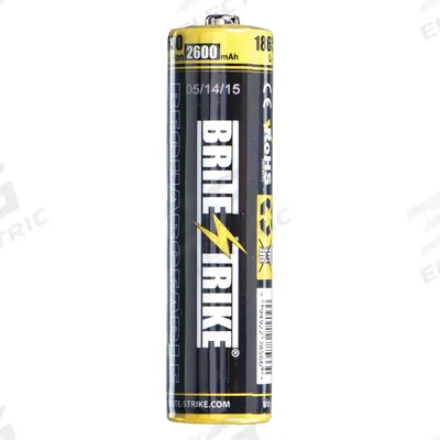 BRITE-STRIKE Rechargeable Battery: 18650 Battery Size, Lithium Ion