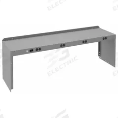 TENNSCO Electronic Riser: 60 in Overall Wd, 15 in Overall Dp, Gray, Carbon Steel, Steel, 18 in (MPN REI-18-1560-WK-1). Key specifications — Includes Mounting Hardware: Yes; Color: Gray.