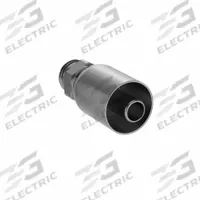 PARKER Hydraulic Crimp Fitting: Steel x Steel, Straight, -8 For Hose Dash Size, Male x Genderless (MPN 10577-8-8). Key specifications — Fitting Gender: Male x Genderless; Fitting Connection Type: SAE x Crimp; For Hose Dash Size: -8; Thread Size: 3/4"-16; Brand: PARKER.