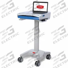 CAPSA HEALTHCARE Laptop Cart: Aluminum, Gray (MPN 1854484). Key specifications — Material: Aluminum; Brand: CAPSA HEALTHCARE; Cabinet Color: Gray.