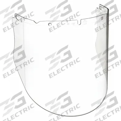 V-GARD Face Shield Visor: 17 in Overall Wd, 9 1/4 in Overall Ht, 0.98 in Overall Thick - General Purpose Replacement Visors