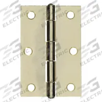 APPROVED VENDOR Butt Hinge: Steel, Full Surface, 1 in Leaf Wd, 2 PK (MPN 1RBU5). Key specifications — Removable Pin: No; Bearing Type: Plain; Material: Steel.