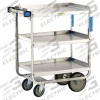 LAKESIDE Utility Cart: Open, 700 lb Max Load Capacity, 3 Shelves, 37 1/4 in Overall Ht (MPN 711). Key specifications — NSF Certified: Yes; Brand: LAKESIDE; Caster Type: (2) Swivel; Enclosed/Open/Partially Enclosed: Open; Material: Stainless Steel; Product Type: Utility Cart.