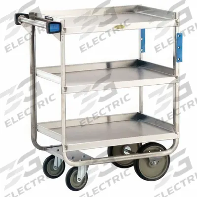 LAKESIDE Utility Cart: Open, 700 lb Max Load Capacity, 3 Shelves - Open Stainless Steel Carts
