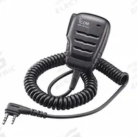 ICOM Speaker Microphone: Fits Icom, For F200/ID50A/ID52A/IP501H Series, 20 in Cord, Push To Talk (MPN HM183LS). Key specifications — Compatible Radio Series: ID50A; Color: Black; Radio Connector Type: 2-Pin Slim L Type Plug; Brand: ICOM; Manufacturer Part Number: HM183LS; Push To Talk: Yes.