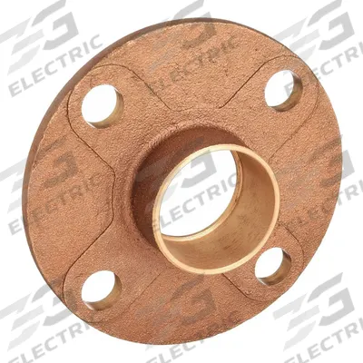 NIBCO Sweat Fitting Adapter: 1 1/2 in CTS x 1 1/2 in Pipe, Cup x Flange - Cast Copper & Bronze Tube Flanges