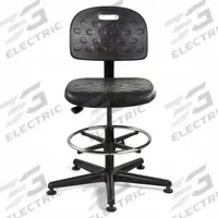 BEVCO Drafting Chair: Breva Value-Line, Black, Plastic Material, Armless Arm, 18 in Seat Wd (MPN V7507MG). Key specifications — Brand: BEVCO; Tilting Back: No; Frame Material: Nylon; Frame Color: Black; Series: Breva Value-Line.