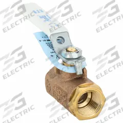 APOLLO Manual Two-Way Ball Valve: 1/2 in Size, Bronze, Straight, FNPT x FNPT, Std Port Ball Port (MPN 70LF-103-01). Key specifications — Brand: APOLLO; Handle: Lever.