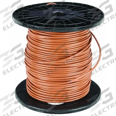 SOUTHWIRE Building Wire: Copper, 4 AWG, 1 Conductors, Stranded, Brown, 500 ft Lg - Copper THHN/THWN Building Wires