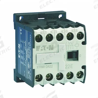 EATON Mini Control Relay: DIN-Rail Relay Mounting, 24V AC Coil Volt, 4NO - DIN Rail-Mounted Relays
