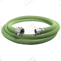 Suction and Discharge Hose: 6 in Hose Inside Dia., 23 psi, Black/Green, 6 in x 6 in Fitting Size (MPN GH600-10CE). Key specifications — Temp. Range: -40° to 180°F; Hose Color: Green; Brand: CONTINENTAL.