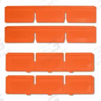 KLEIN TOOLS Drawer Divider: 3 1/2 in W x 2 in H x 16 5/8 in L, 4 Dividers, 4 Pieces, Plastic, Orange (MPN 549012MBR). Key specifications — attr1135742: Orange; attr1124857: KLEIN TOOLS; attr1135744: 877M79; attr1135747: Plastic; attr1135819: Tool Storage Cabinets; attr1135812: Versatile Configuration Options Make it Simple to Arrange Everything from Hand Tools to Small Parts for Quick Access and Visibility.