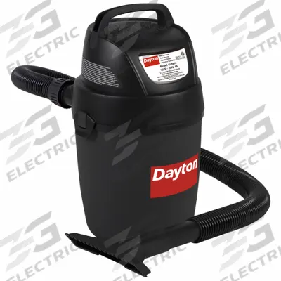 DAYTON Shop Vacuum: 2 gal Tank Size, Plastic, 1 1/4 in Vacuum Hose Dia, 6 ft Hose Lg - Mini Vacuums