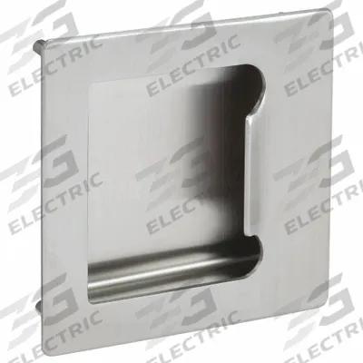 ROCKWOOD Tray Pull: Unthreaded Holes, Stainless Steel, Silver, Tray - Rectangular Recessed Pull Handles
