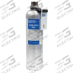 INDUSTRIAL SCIENTIFIC Calibration Gas: Nitrogen, CH4/O2/SO2, Calibration Gas, 58 L Cylinder Capacity (MPN 18109167). Key specifications — For Use With: Mfr. No. 09244; Background Gas: Nitrogen; Brand: INDUSTRIAL SCIENTIFIC; Gas Mixture: Oxygen 18%.
