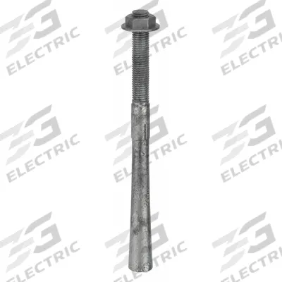 MKT FASTENING Wedge Anchor: 12 in Overall Lg, 3/4 in Dia, 3/4"-10 Thread Size, 4 in Thread Lg - Steel Wedge Anchors