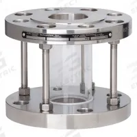 ARCHON INDUSTRIES, INC. Single Wall Sight Flow Indicator: Stainless Steel, Type 316, Single Walls (MPN AKGF030-A19A000). Key specifications — Brand: ARCHON INDUSTRIES, INC.; Max. Operating Pressure: 100 psi; Seal Material: PTFE; Flow Direction: Any Direction; Window Material: Borosilicate; Mounting Orientation: Vertical.