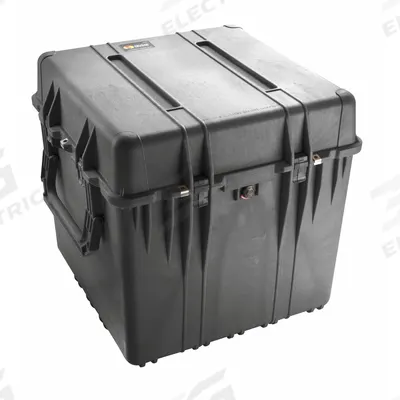 PELICAN Protective Case: 24 in x 24 in x 24 in Inside, No Foam, Black, No Wheels - Cube-Style Protective Transport Cases